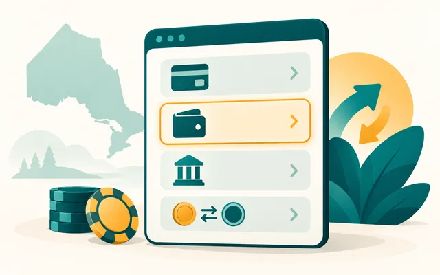 A cashier page listing Interac among its accepted methods