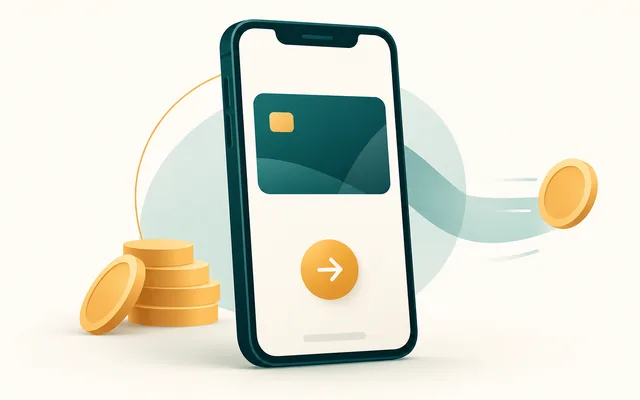 The MuchBetter wallet app on a phone showing a balance